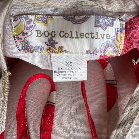 Red Floral Babydoll Dress | BOG Collective | XS - Picture 14 of 14